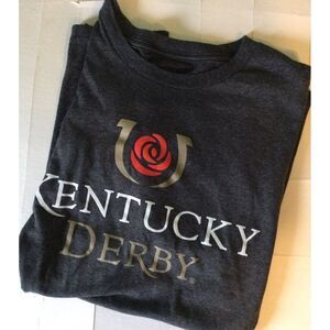 The Victory‎ Kentucky Derby Short Sleeve Tee Gray M Unisex Logo On Front